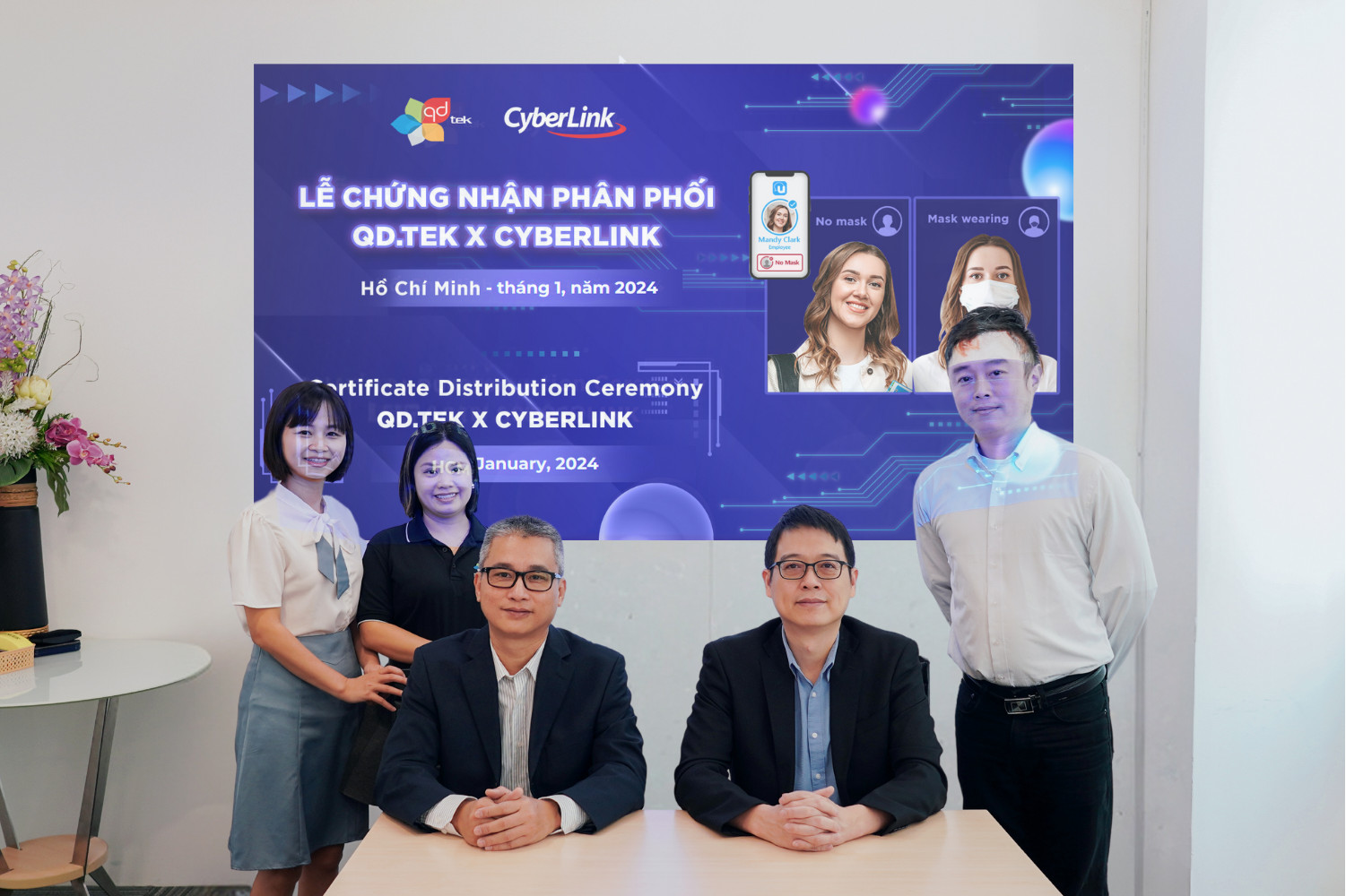 QD.TEK Distributes Face Recognition Application based on AI - Cyberlink FaceMe®